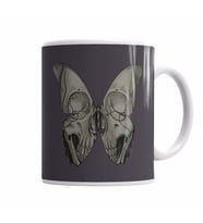 Borboleta Skull Kupa Bardak Porselen
