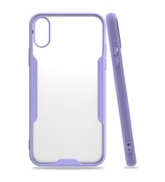 Iphone X Kılıf Platin Silikon - Lila
