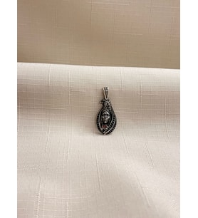 KIZILDERİLİ KARTAL BAŞLI 925 AYAR GÜMÜŞ KOLYE
