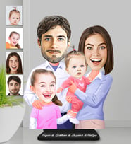 Kişiye Özel Aile Ahşap Biblo-18
