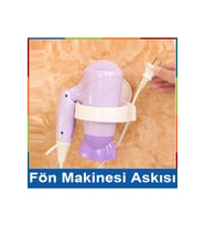 Ev Tipi Saç Kurutma Makinesi Askı Aparatı Plastik