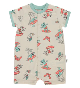 Civil Baby Surf Baskılı 6-18 Ay Tulum - Bej