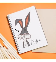 Bugs Bunny Tasarımlı Defter Kişiye Özel