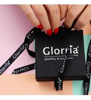 Glorria Altın Renkli Taşlı Kalp Kolye (Çok Renkli)