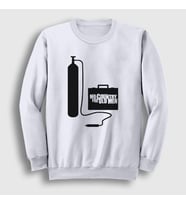 Presmono Unisex Beyaz Cgun Film No Country For Old Men Sweatshirt 247931tt