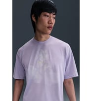 Nike Sportswear Max 90 Loose Fit Mens SS crew Nakış Baskılı Bol Kesim Erkek Günlük Tişört Mor