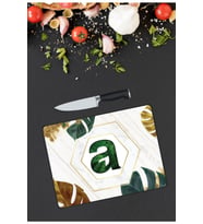 A Harfli  Cam Kesme  ve Sunum Tahtası  25 Cm X 35 Cm