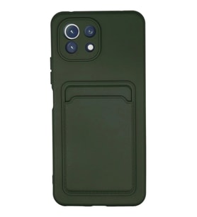 Durukar® Mi 11 Kılıf Kelvin Kartvizitli Silikon - Koyu Yeşil