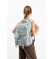 Ventis Unisex Okul Çantası Ortaokul Lise Cüzdanlı Sırt Çantası 43*30 Cm Su Geçirmez Kumaş Vnt5-E