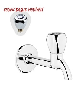 Klasik Uzun Musluk + Musluk Kapak Takımı Hediyeli
