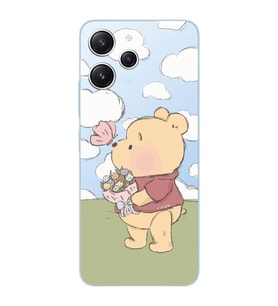 Xiaomi Redmi 12 Uyumlu Uyumlu Winnie The Pooh Tasarımlı Şeffaf Telefon Kılıfı