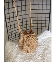Hasır çanta, Kadın Örgü Çanta, Kadın Yazlık Omuz Çantası, Shopper Çanta, Plaj Çantası (STD)
