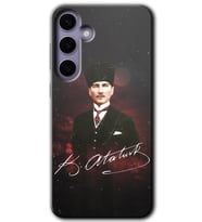 Galaxy S24 Plus Kılıf HD Desen Baskılı Kılıf - Kemal Atatürk
