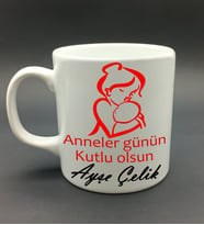 Anneler Gününe Özel Kişiye Özel Kupa