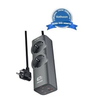 67w Hızlı Şarjlı Akıllı Çoklu Priz – 2000w Güç, 2 Usb-c + 2 Usb-a Çıkışlı, Telefon & Laptop Uyumlu