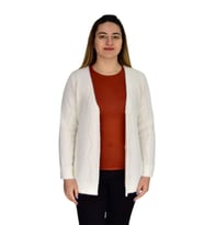 Kadın Yumoş Triko Hırka BGL-ST03359 (Ekru)
