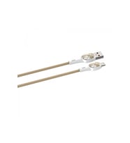 Ldnıo Hızlı Şarj Kablosu Lightning 2m Gold LS832