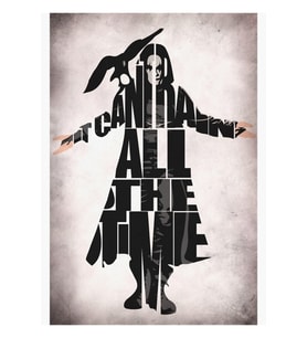 Karga Tablo Ahşap Poster Dekoratif