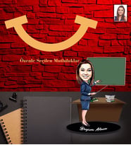 Kişiye Özel Öğretmen Karikatürlü 5mm Şeffaf Pleksi Akrilik Biblo Bayan-18