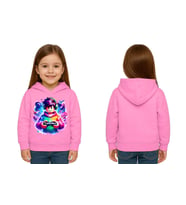 Unisex roblox Baskılı Çocuk Swaetshirt  Baskılı Kapüşonlu 3 İplik Şardonlu (Pembe)