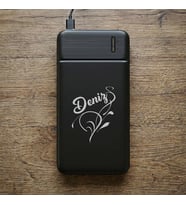 BK Gift Kişiye Özel İsimli 10.000 mAh Powerbank PB-4011 -6, LED Göstergeli Taşınabilir Şarj Cihazı, Kurumsal Hediye