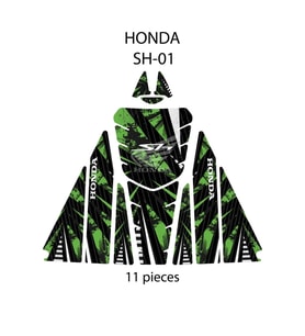 Grippatch - Honda SH-125 ( 2024 ) ile Uyumlu 11 Parça Tank Pad Seti GC21-1