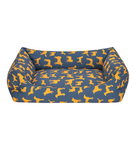 Pet Comfort Uniform Lacivert-Sarı Köpek Yatağı L 70x60cm