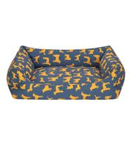 Pet Comfort Uniform Lacivert-Sarı Köpek Yatağı L 70x60cm