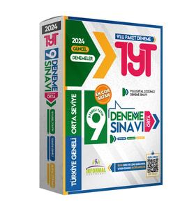 2024 TYT Türkiye Geneli Kurumsal 9lu Dijital Çözümlü Paket Deneme Sınavı