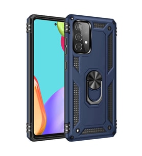 Samsung Galaxy A33 5g Kılıf Sofya Yüzüklü Silikon Kapak - Lacivert