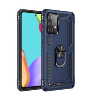 Samsung Galaxy A33 5g Kılıf Sofya Yüzüklü Silikon Kapak - Lacivert
