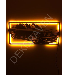 Araba Led Işıklı Tablo