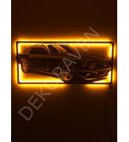 Araba Led Işıklı Tablo