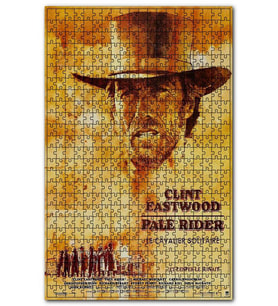 Cakapuzzle Clint Eastwood Soluk Yüzlü Adam Filmi Afiş Puzzle Yapboz MDF (Ahşap) (120 Parça)