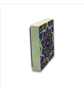 Çini Desen Baskılı Doğaltaş  Magnet(KD-013)Buzdolabı Süsü