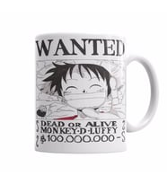 Wanted Luffy    Kupa Bardak Porselen