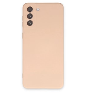 Durukar® Samsung Galaxy S21 Plus Kılıf Nano içi Kadife Silikon - Pudra