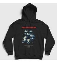 Presmono Unisex Siyah Movie Rammstein Kapüşonlu Sweatshirt 106277tt