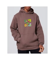Unisex Oversize Four Kapüşonlu Sweatshirt