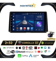 Toyota Corolla 2019-2021 Model 2+64GB Android 13 Kablosuz Carplay Navigasyon Multimedya Sistemi