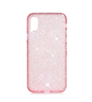 iPhone XS Max Işıldayan Şık Tasarım Eni Kılıf (Pembe)