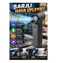 Şarjlı Hava Üfleyici – 3 Kademeli Hız Ayarlı Araç ve Ev Tipi Toz Temizleme Makinesi