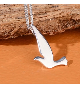 Gümüş Güvercin Kolye 925 Ayar Gümüş Güvercin Figürlü Unisex Kolye