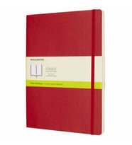 Moleskine Yumuşak Kapak Defter Kırmızı (Çizgisiz - 19x25) - 4696