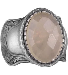 Doğal Taş Yüzük, 925 Ayar Gümüş Yüzük, (Limon Topaz)