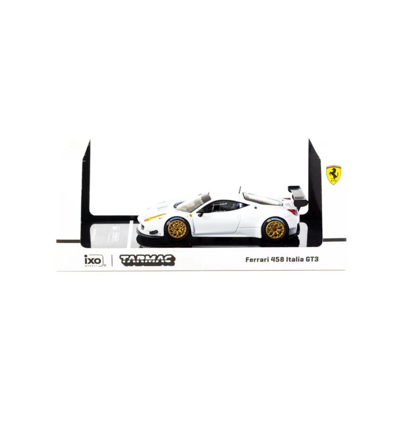 Nessiworld Tarmac Works X iXO Models 1/64 Ferrari 458 Italia GT3 White