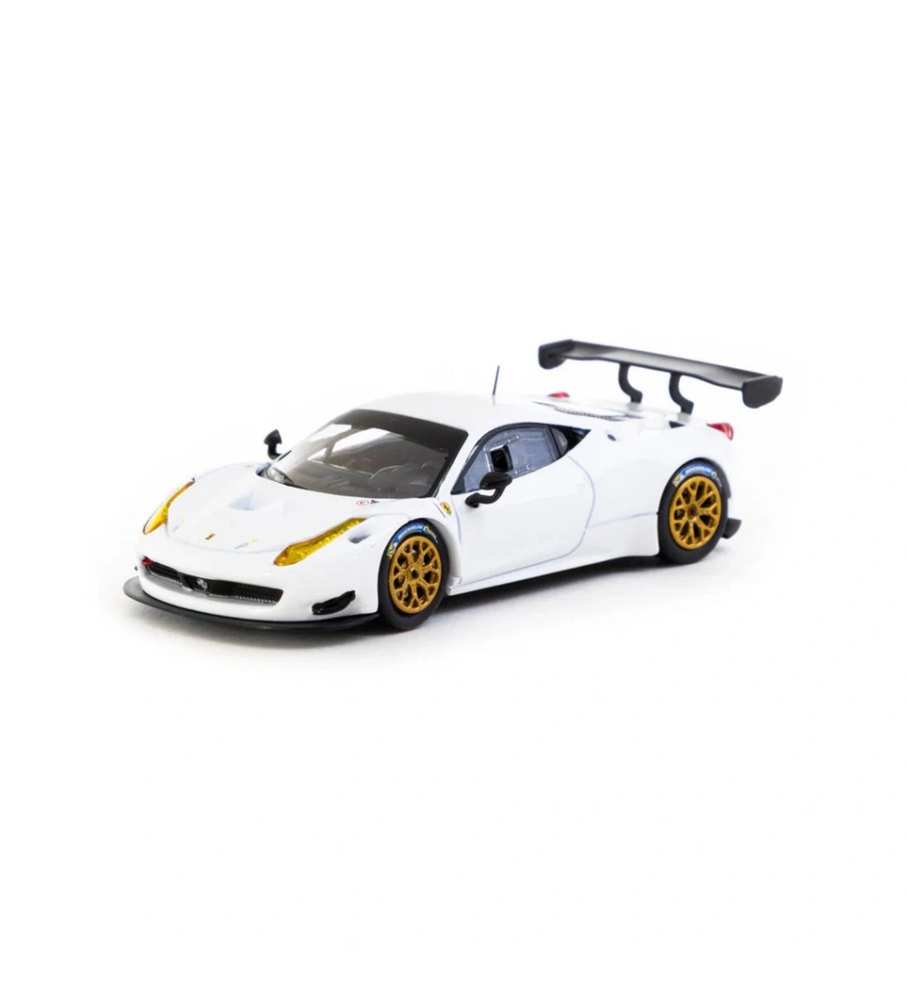 Nessiworld Tarmac Works X iXO Models 1/64 Ferrari 458 Italia GT3 White