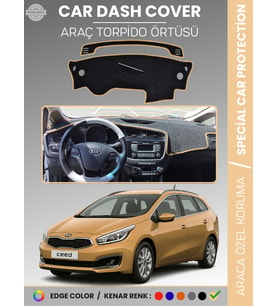 KİA CEED (2013-2019) Torpido Örtüsü Ön Panel Torpido Koruma Tam Uyum Tam Uyum Kaymaz Kolay Montaj