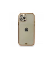 Apple İphone 12 Pro Kılıf Liva Taşlı Silikon - Pembe