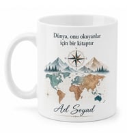 Kişiye Özel Gezgin Ruhlu Baskılı Kupa Bardak İsimli Hediye